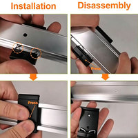 Support de montage universel sur rail DIN en alliage d'aluminium pour injecteurs POE sur rail de 35 mm et montage sur carte de circuit imprimé