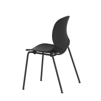 Chaise d'invité empilable au design simple, chaise de bureau colorée de haute qualité pour salle de conférence et usage invité