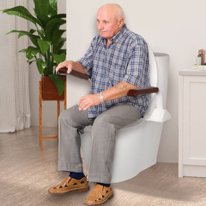 Soporte antideslizante para inodoro, barra de agarre segura para baño, asiento de inodoro, pasamanos de seguridad, soporte para ancianos y discapacitados - Product Image 3