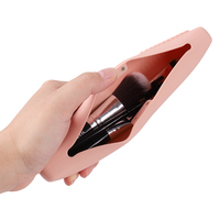 Pochette porte-pinceau de maquillage de voyage pochette de maquillage en silicone pinceaux de maquillage couvre organisateurs porte-pinceaux cosmétiques
