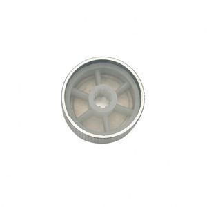 Aluminum CNC Machined Knurled Control <b>Knob</b> 26x15mm Silver Potentiometer 6mm Shaft Audio Amplifier Volume <b>Knob</b> - Product Image 4