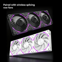 ZEROMASTER Pendingin Cair CPU Silent High Airflow 360mm AIO Water Cooler Radiator Layar LCD Melengkung untuk Casing Komputer Gaming