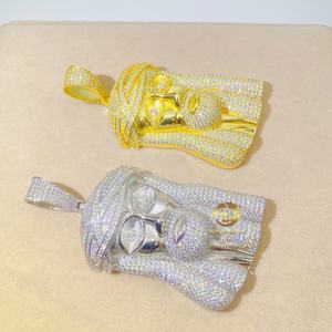 Prêt à être expédié, offre spéciale, buste bas hip hop xl pièce de jésus en argent grande pièce de jésus pendentif - Product Image 6