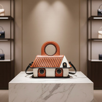 Sac à main de luxe créatif en forme de maison pour femme, sac 3D original en forme de cabane, sac à bandoulière unique avec poignée supérieure, petit sac à bandoulière