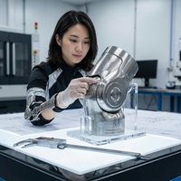 Exosquelette en alliage de titane, articulation usinée CNC, pièce mécanique TC4, composant de réadaptation médicale