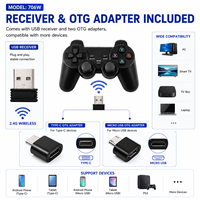 GPD 706W Ergonomische 2.4G draadloze gamecontroller voor /PC360/Steam/Smart TV Box Android