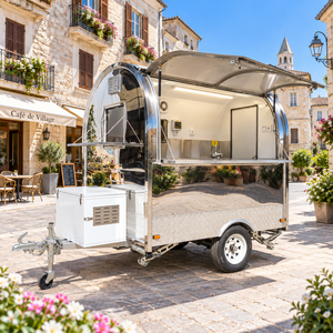 Etodevice Remolques de Comida Nuevos de 7.2 pies, Totalmente Equipados, Camión de Comida Rápida, Carrito de Comida, Cocina Móvil, Camión de Pizza en Venta - Product Image 1