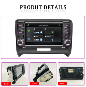 Système Linux en gros pour <span class=keywords><strong>Audi</strong></span> <span class=keywords><strong>TT</strong></span> <span class=keywords><strong>MK2</strong></span> 2006-2014 Lecteur vidéo de voiture avec DSP Carplay Auto DSP BT écran HD IPS - Product Image 4