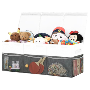 Tại chỗ Sản phẩm mới công suất lớn trẻ em lưu trữ gấp đồ chơi lưu trữ hộp chống bụi trẻ em lưu trữ đồ chơi tổ chức với bán nóng - Product Image 1