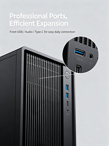 Ordinateur de bureau professionnel pour le travail graphique, processeur <span class=keywords><strong>Core</strong></span> i5 i7 <span class=keywords><strong>i9</strong></span> 13e/14e génération ou R7000/9000, DDR5 128 Go, format tour - Product Image 2