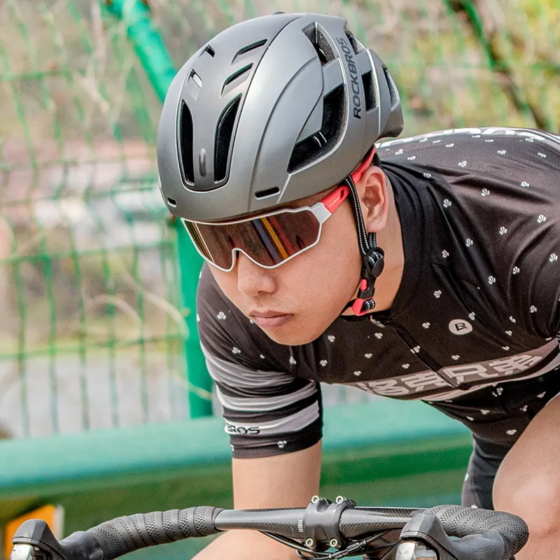 ROCKBROS-Gafas de ciclismo para deportes al aire libre, lentes polarizadas y fotocromáticas con marco interior para bicicleta