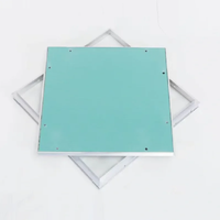 OEM ODM Panneau d'accès carré moderne en aluminium, finition blanc thermolaqué, porte d'inspection murale/plafond pour projets hôteliers et commerciaux