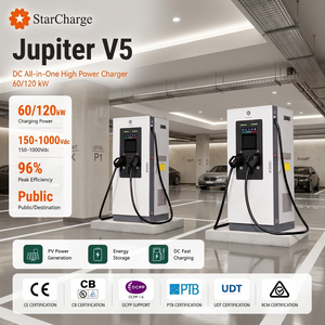สถานีชาร์จรถยนต์ไฟฟ้ากระแสตรง Starcharge Jupiter V5 60kW 150-1000Vdc ประสิทธิภาพ 96% ระบบอินพุตสามเฟส พร้อมระบบจัดการอัจฉริยะ - Product Image 1