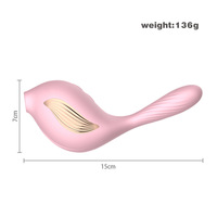 Flüssigsilikon-Vogelschnabel-Vibrator mit 10 Modi, Luftimpuls-Klitorisstimulator, Intimspielzeug für B2B-Großhandel