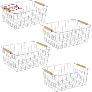 Cesta de Almacenamiento Rectangular Pequeña de Malla de Alambre de Acero Inoxidable 316 Ecológica para Almacenamiento Eficiente, Escurrido y Uso Multiusos - Product Image 5