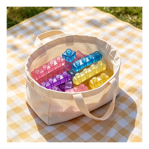Ladrillos de TPE Seguros para Niños Pequeños, Juguete Manipulable Arcoíris, Herramienta de Clasificación y Ensamblaje para el Aula, Desarrollo de Habilidades, Exploración Independiente - Product Image 3