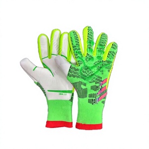 Gants de gardien de but de football en nylon professionnel Gants de football avec logo personnalisé et design avec protection Tricotage en latex Produit de qualité supérieure - Product Image 1
