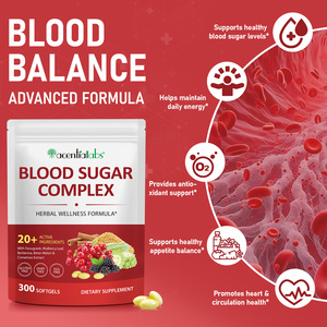 Acentiallabs 300 Softgel Formula Kesehatan Bebas Gluten, Suplemen Kapsul Softgel Kompleks Gula Darah untuk Kesehatan Pria & Wanita - Product Image 2