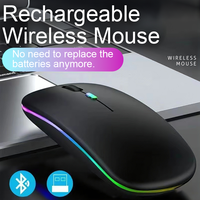 Mouse Gaming Ultra Tipis Nirkabel 2.4GHz dengan Baterai Isi Ulang untuk Laptop/PC
