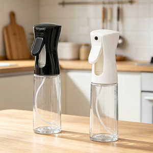 High-pressure continuous oil spray <b>bottle</b> for household air fryers, cooking oil sprayer, mist <b>bottle</b>, transparent oil dispenser - Product Image 3