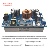 Module abaisseur DC haute puissance 800W à tension et courant constants 30A, réglage par puce unique de 20-70V à 2.5-58V