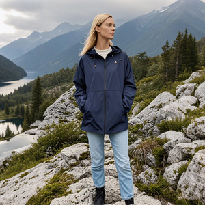 <span class=keywords><strong>Veste</strong></span> coupe-vent compressible imperméable légère pour femmes Style coloré personnalisé Vêtements quotidiens Imperméable Tendances américaines Coupe-vent - Product Image 3