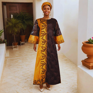 Abiti Africani Tradizionali di Alta Qualità a Basso Prezzo, Nuovi Design di <span class=keywords><strong>Abbigliamento</strong></span> Casual Femminile all'<span class=keywords><strong>Ingrosso</strong></span> - Product Image 3