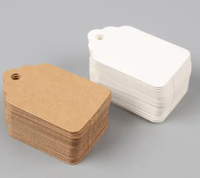 Etiquetas de Cartón Blanco para Ropa en Rollo, Etiquetas de Papel Personalizadas con Código de Barras, Etiquetas Imprimibles con Orificio, Ecológicas