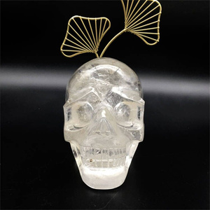 Bán Buôn Hộp Sọ Tinh Thể Thạch Anh Trong Suốt Tự Nhiên Hộp Sọ Tinh Thể Thạch Anh Trắng Để Trang Trí - Product Image 6