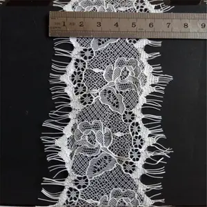 wholesale eyelash lace white fashion design lace baju kurung eyelash lace JMHB73199