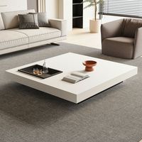 Table basse moderne haut de gamme en acier inoxydable avec pierre de marbre naturel pour salon à la maison
