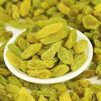 Raisins secs sucrés sans pépins en gros, fruits secs AD, 500g, emballage sous vide, extra grands, verts LuENang de Xinjiang Tulufan
