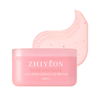 Private Label Onderooggel Pads Hydraterende Oogmasker Vegan Unisex Collageen Roze Roos Exosoom Capsule Oogpatches