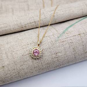 Joyería UM, Plata 925, Chapado en Oro de 18K, Zirconia Cultivada, Colgante de Compromiso para Uso Diario, Bodas, Fiestas, Aniversarios - Product Image 5