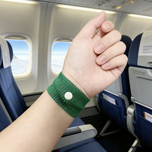 Pulseras Antináuseas para Adultos y Niños, para el Desayuno, el Coche, el Mar, Viajes en Avión, Viajes, Alivio del Mareo por Movimiento - Product Image 1
