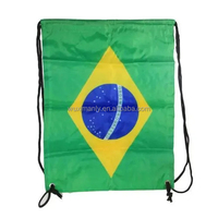 Sac à cordon personnalisé en polyester pas cher 2026 Tunisie, sac à cordon de sport, sac à dos à cordon de sport avec drapeau tunisien