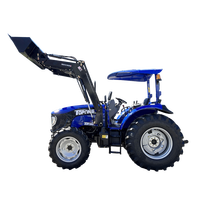 Traktor Mini Multifungsi Pertanian TOPONE 4WD 70HP, Mesin & Motor Berkinerja Tinggi dengan Pemuat Depan