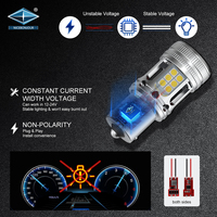 NICEBONJUR Nouvelle Ampoule LED T20 Super Lumineuse Canbus 2500Lm 25W Sans Erreur BA15S 1156 pour Clignotant de Voiture 12V 50 000 Heures Universelle