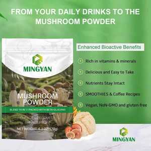 Mezcla de Extracto de Hongos Orgánicos 10 en 1 de Marca Privada al por Mayor, Mezcla Potente de Polvo de Extracto de Hongos: Melena de León, Cordyceps, Reishi, Chaga, Cola de Pavo - Product Image 3