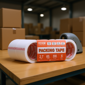 Cinta de Embalaje Vevor de 2.7 Mil y 65 Yardas, Transparente, Resistente, para Sellado de Cajas, 6 Rollos - Product Image 2