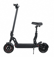 Skateboard électrique pliable tout-terrain à deux roues, moteur double haute vitesse 600W, batterie 48V 18Ah pour une autonomie numérique de 55 km