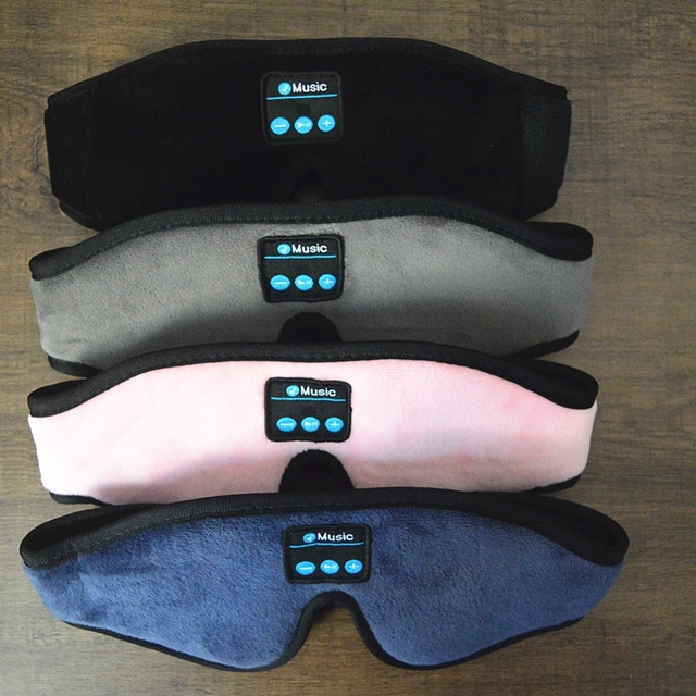 Sleep Headphones BT 5.3 Wireless 3D Eye Mask Side Sleepers Adjustable Ultra Thin Stereo Speakers Microphone Mobile Phone IPX3