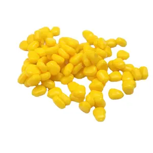 100 pcs TPR Simulation Fake Soft Baits Corn Carp Fishing Lures Floating Baits with Nice Scent