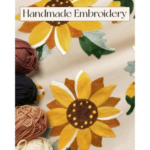 Sac fourre-tout en toile de coton réutilisable, écologique, avec logo personnalisé brodé, motif mignon, pour les courses, le travail, les livres, les cadeaux - Product Image 2