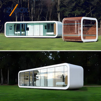 Cabines mobiles intelligentes de luxe à 2 chambres, prêtes à être expédiées, certifiées CE CPR SAA WaterMark, maison préfabriquée en conteneur US AU NZ EU