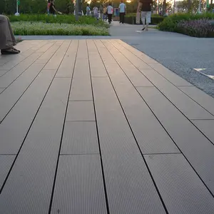 Huidvriendelijke Outdoor Hout Kunststof Composiet Dek Boards Houtstructuur Vloeren Goedkope Kunstmatige Hardhout Hout Wpc Decking