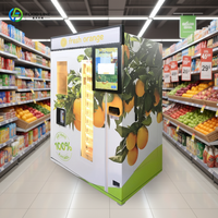 Nouvelle machine distributrice de jus d'orange fraîchement pressé en promotion, machine distributrice de boissons aux fruits congelés pour centres de jeux, hôtels et centres commerciaux