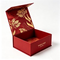 Boîte en papier pliable écologique magnétique personnalisée, logo de marque personnalisé, boîtes d'emballage en papier avec dorure à chaud et UV pour produits cosmétiques