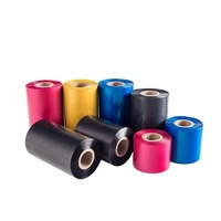Harga pabrik layanan Oem semua ukuran pita Resin 30mm * 300m pita Resin perawatan pencuci Printer kode batang perawatan garmen Satin