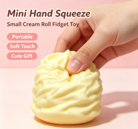 Jouet Squishy en forme de rouleau de crème mignon, à rebond lent, doux et parfumé, jouet à presser en forme de gâteau, anti-stress, sensoriel, cadeau fidget
